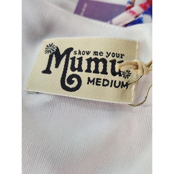 Show Me Your Mumu Circus Mini Dress Women's M Pink Abstract Slip Lined NWT - Picture 7 of 7